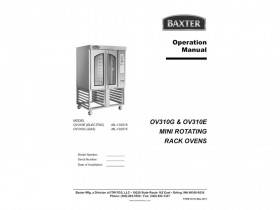 Baxter – Rotating Rack Oven Instructions