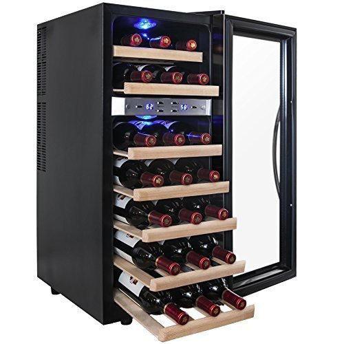 AKDY® 21 Bottle Dual Zone Wine Cooler